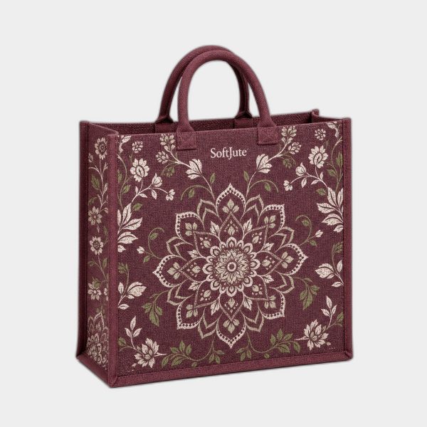 SoftJute Natural Market Grocery Tote